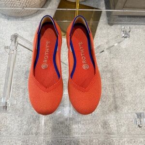 Rothy's The Point Marigold Yellow Luxury Flats Washable size 7.5
